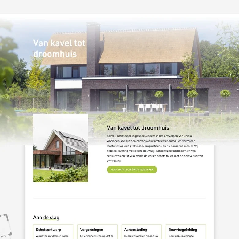 Schermafbeelding van de website van akvel
