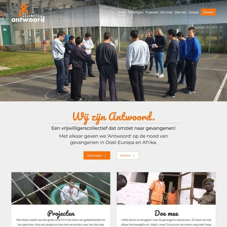 De website van Antwoord.nl