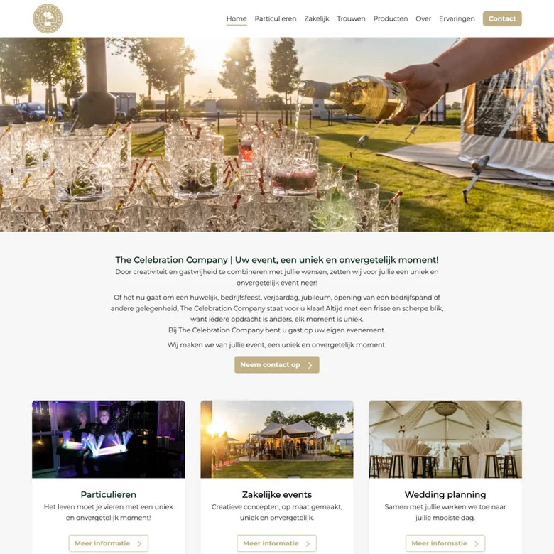 Website van Celebration Company