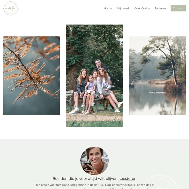 Website van Corine Kroos Fotografie