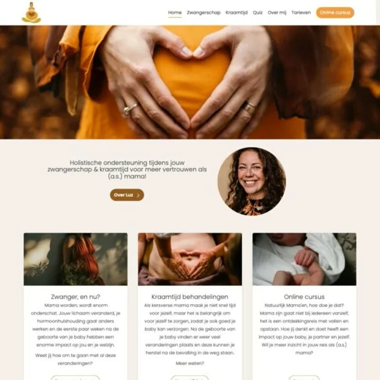 Website van Mama Balance