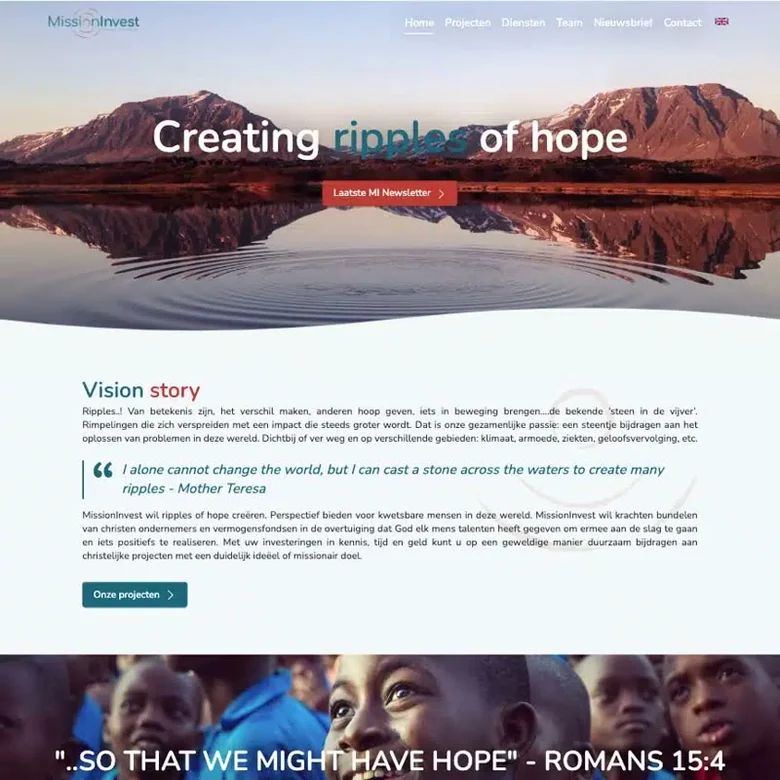 De website van MissionInvest