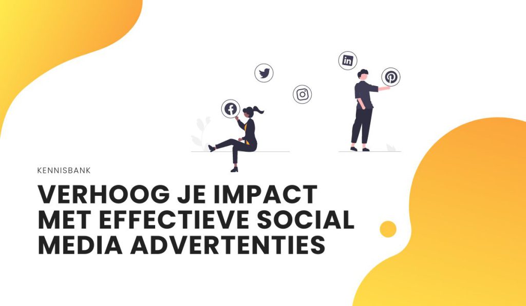 Illustratie van adverteren op sociale media