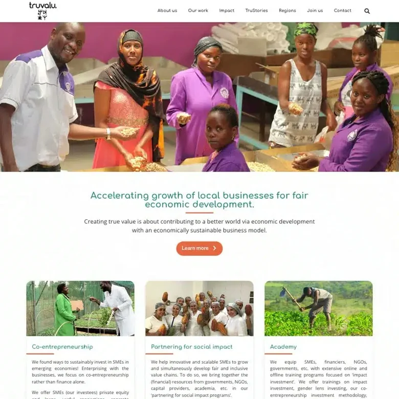 De website van Truvalu